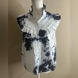 Raquel Allegra tye dye prairie blouse size 1- medium
